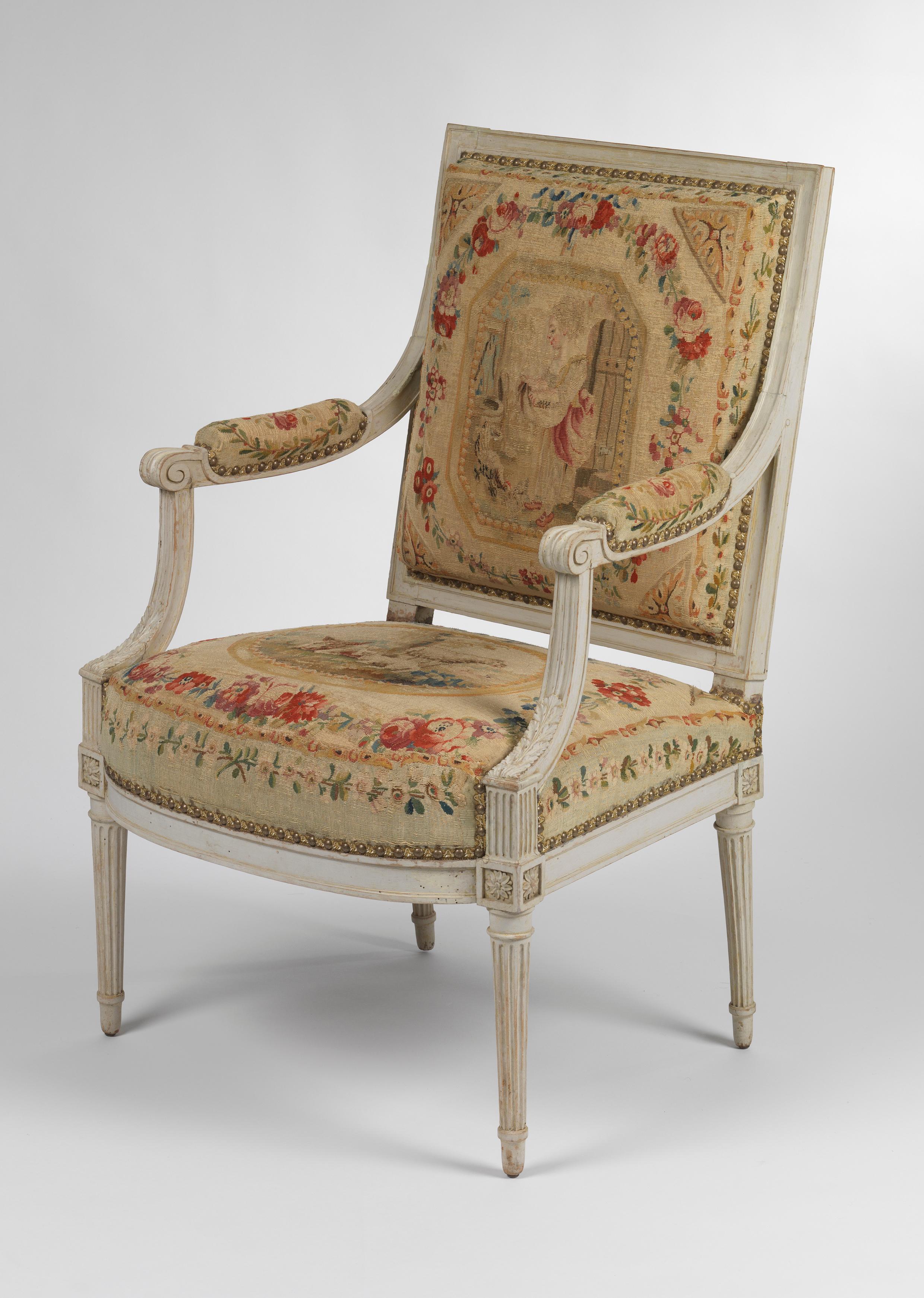 Late 18th Century Suite of Louis XVI Seat Furniture by Henri Jacob For Sale