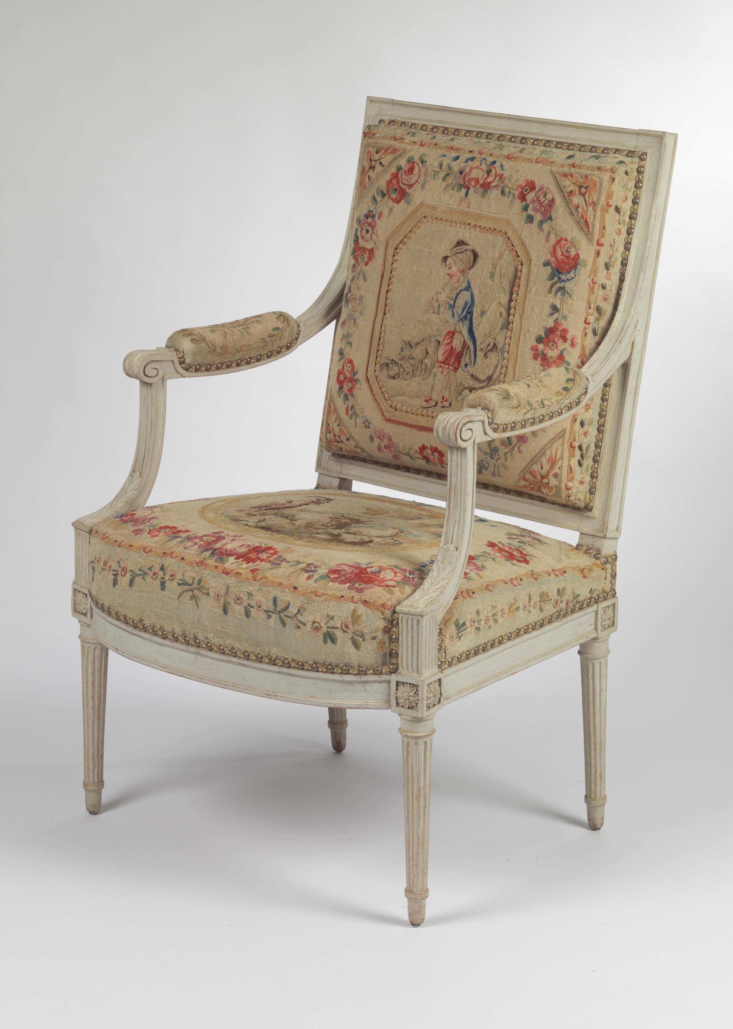 Suite of Louis XVI Seat Furniture by Henri Jacob For Sale 1