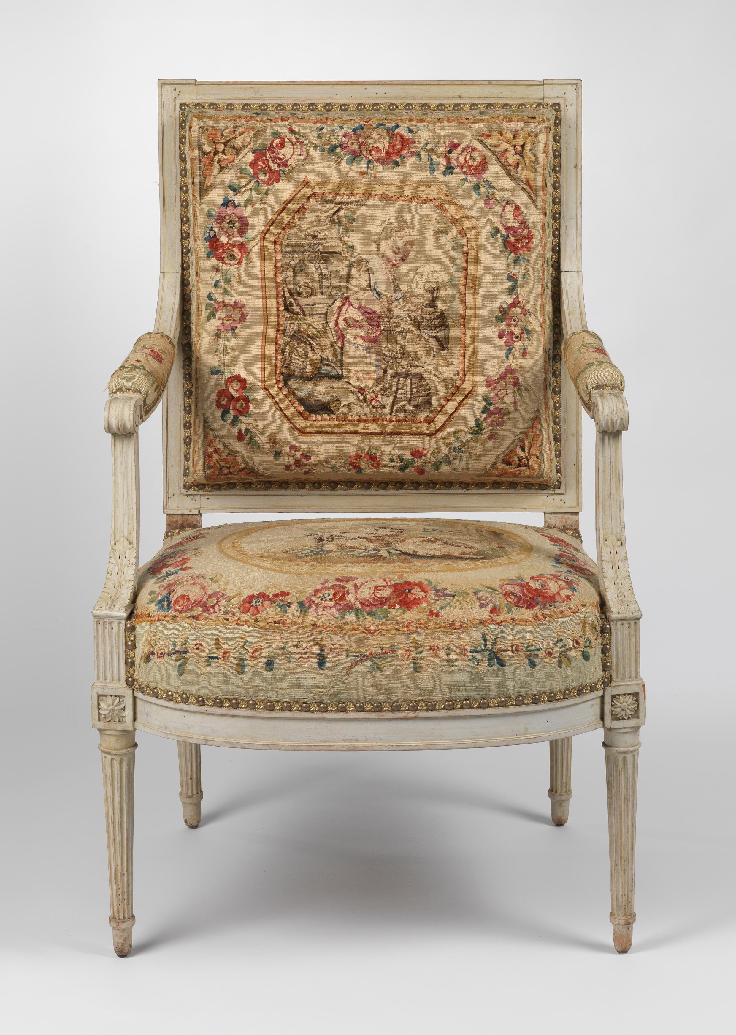 Suite of Louis XVI Seat Furniture by Henri Jacob For Sale 2
