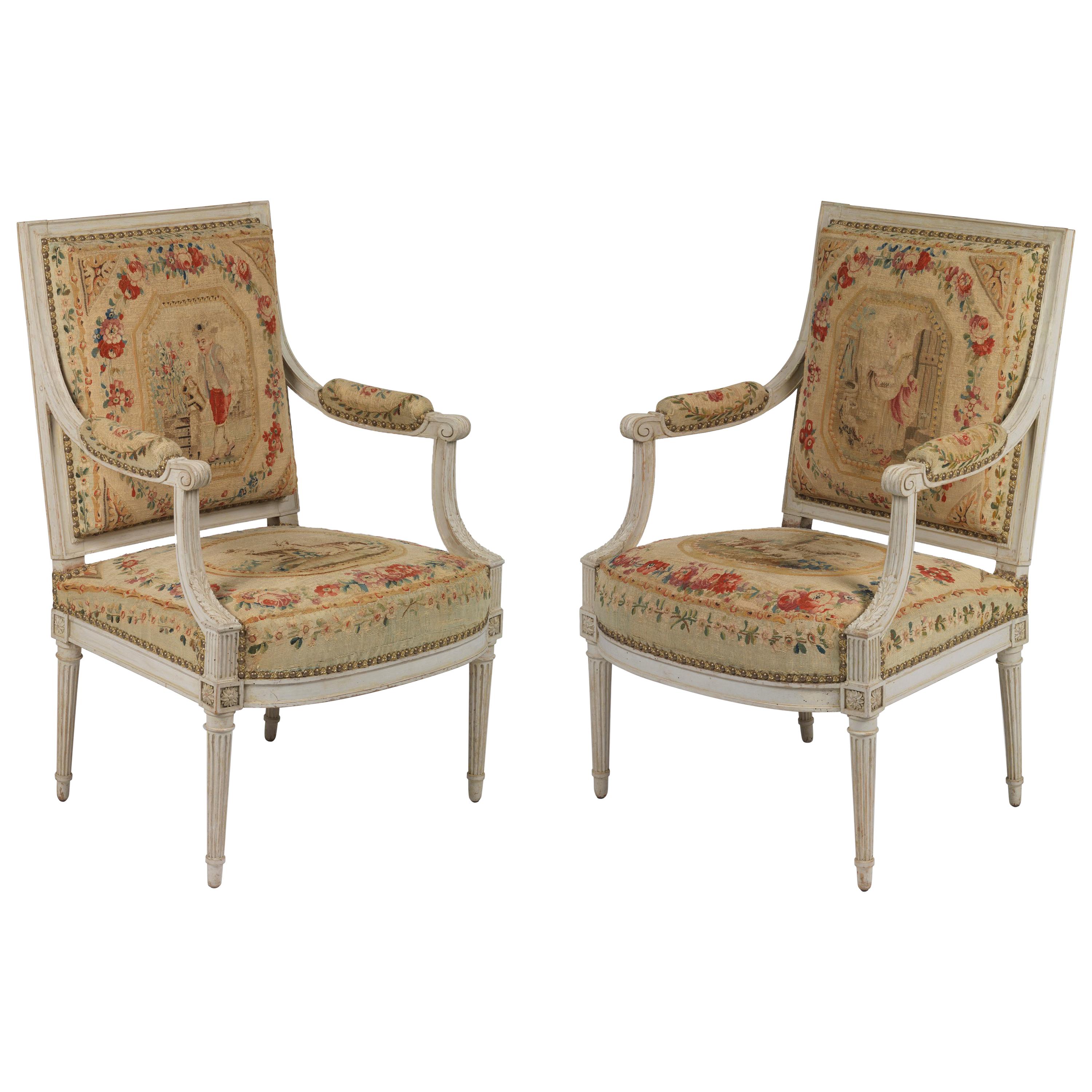 Suite of Louis XVI Seat Furniture by Henri Jacob For Sale
