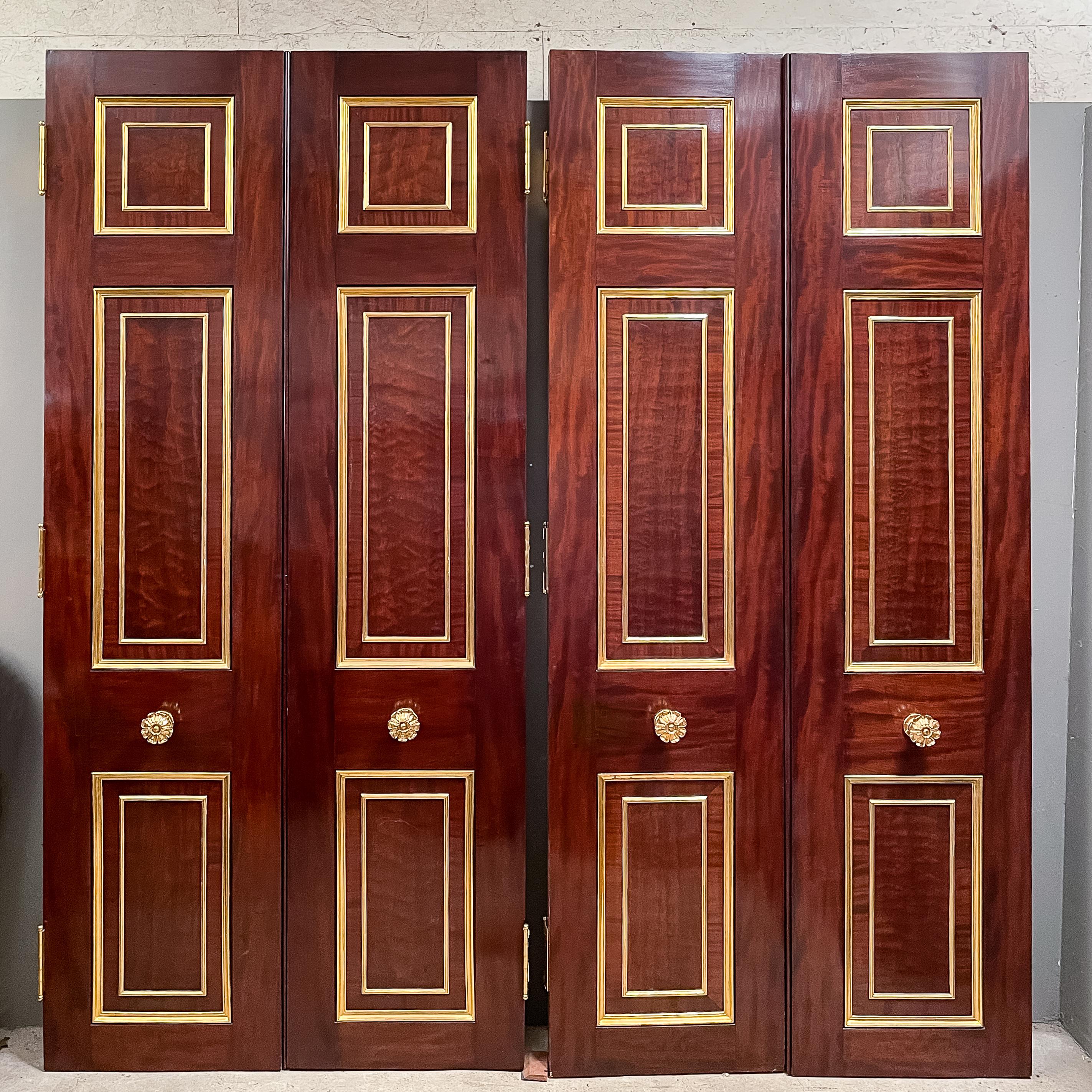 Suite of Mahogany Entrance Doors For Sale 1