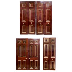 Suite di porte d'ingresso in mogano