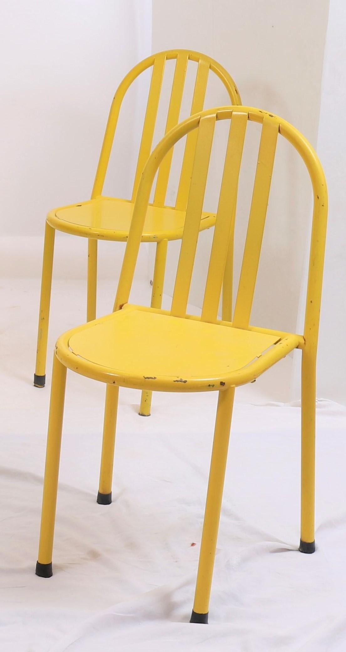 European Suite of Six Modernist Tubular Chairs by Robert Mallet-Stevens For Sale