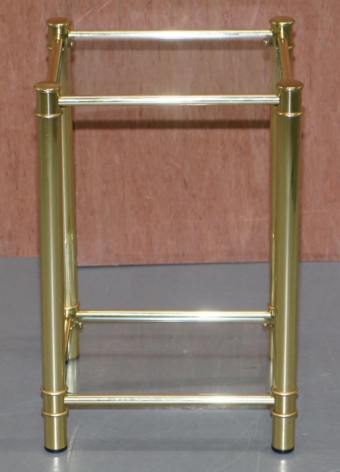 Suite of Three Vintage Gold Gilt Tables, Pair of Side Table & One Larger Coffee For Sale 4