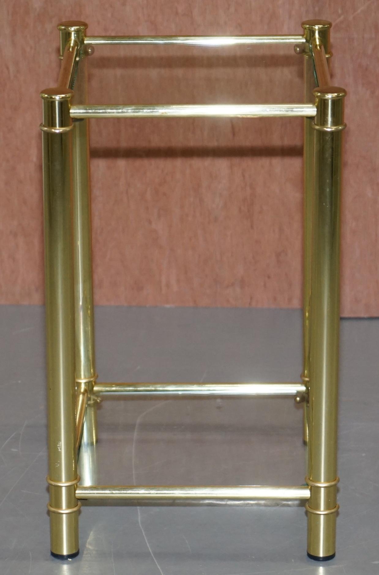 Suite of Three Vintage Gold Gilt Tables, Pair of Side Table & One Larger Coffee For Sale 7