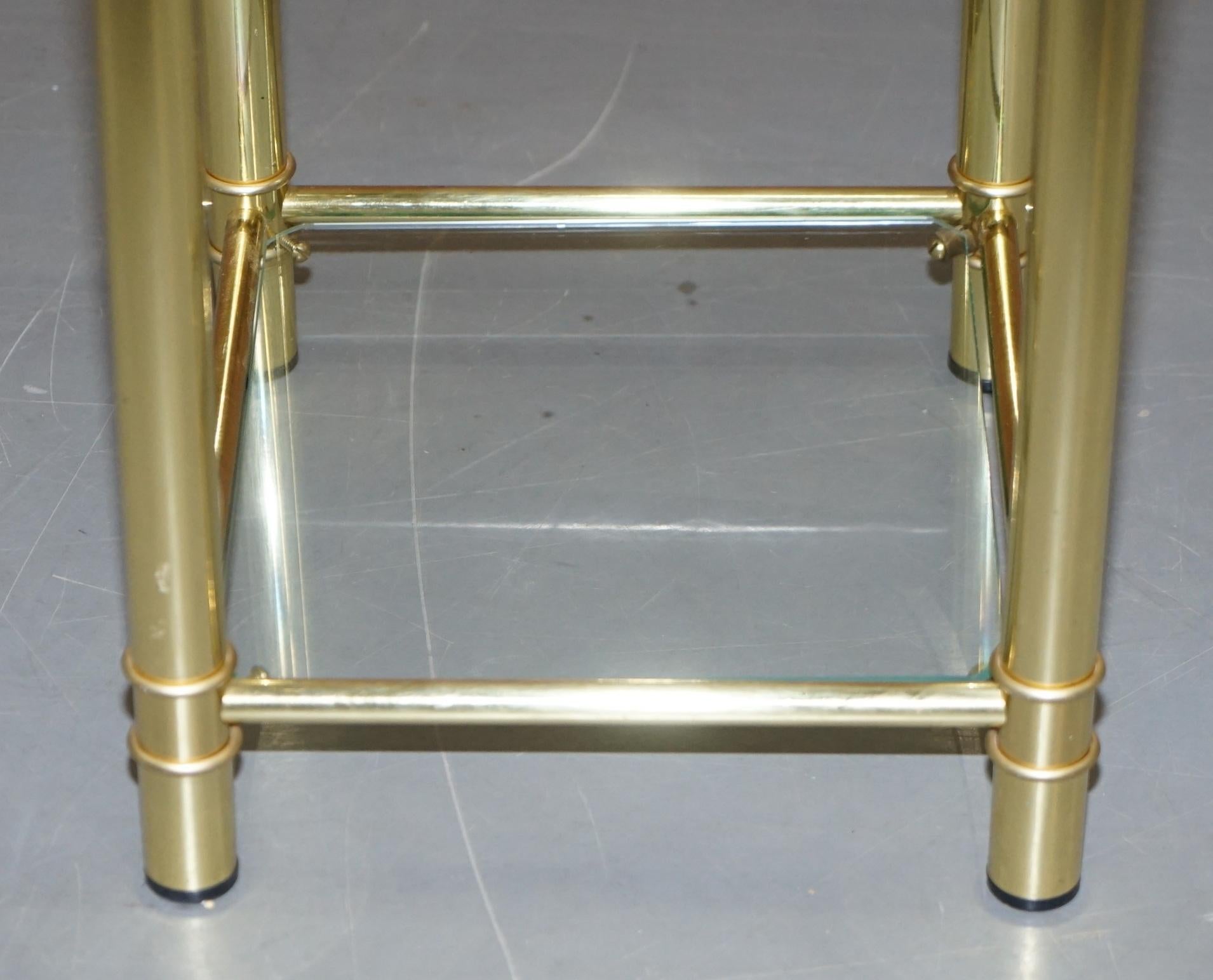 Suite of Three Vintage Gold Gilt Tables, Pair of Side Table & One Larger Coffee For Sale 8