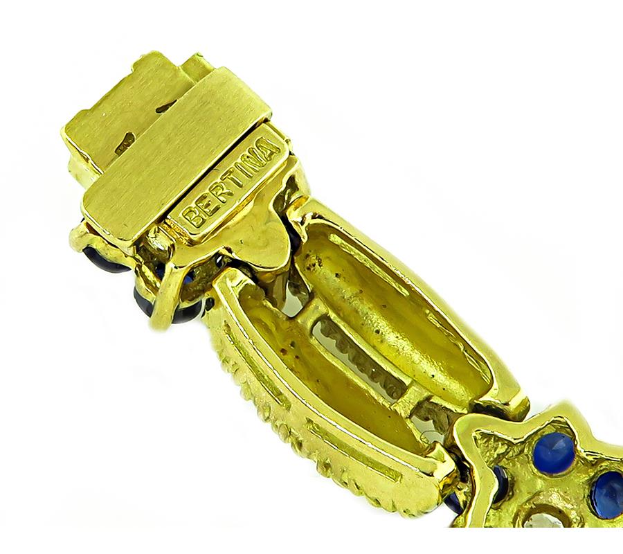 Suite de deux bracelets en or Bertina 2.70cttw Diamond 6.00ct Ruby 6.00ct Sapphire Bon état - En vente à New York, NY