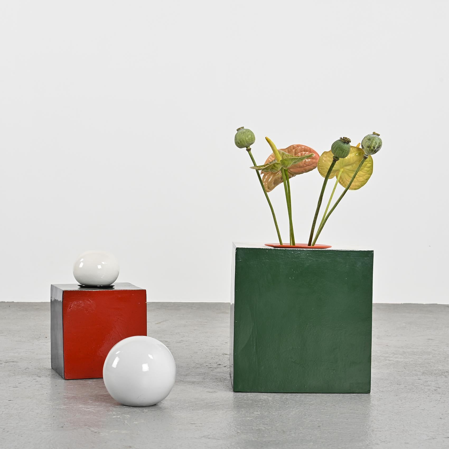Suite di due vasi in ceramica di Antonio Lucietti, 1974 In condizioni discrete in vendita a VILLEURBANNE, FR