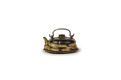 Suiteki or water dropper in bronze forming a teapot and its base