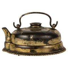 Suiteki or water dropper in bronze forming a teapot and its base