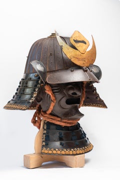 Suji-bachi kabuto and menpo Signed by Myōchin Muneaki and dated 1853