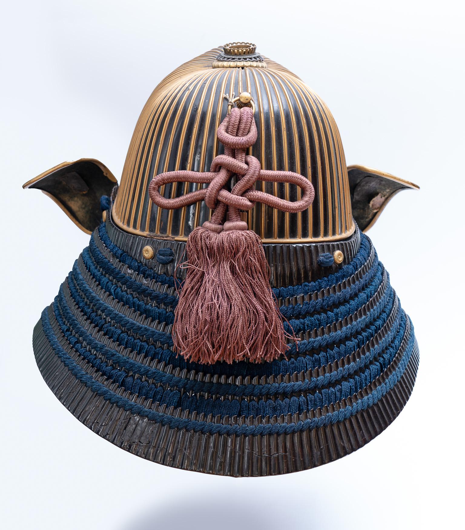 Sujibachi kabuto 62-plate samurai helmet Haruta school, Edo period For Sale 1