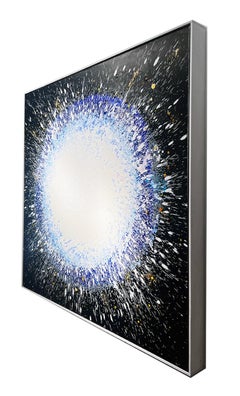Après tout, je suis de la poussière cosmique, 9 - Grande peinture abstraite en techniques mixtes