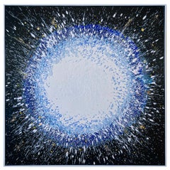 Après tout, je suis de la poussière cosmique, 9 - Grande peinture abstraite en techniques mixtes