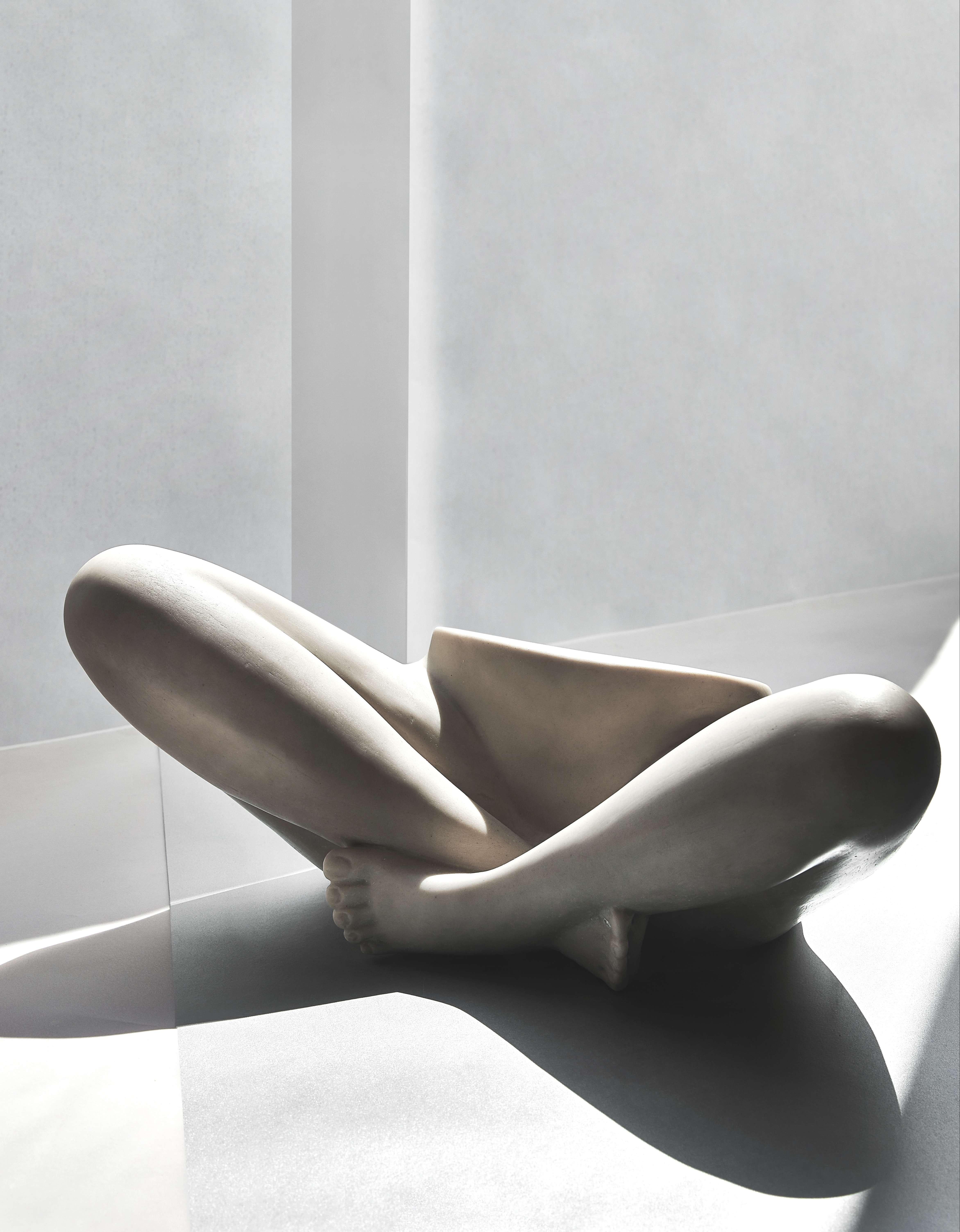 Our Sukhasana sculpture is inspired by the calming pose commonly used for meditation and practicing breathing exercises. 

This collection is inspired by the seducing form of the human body. Pieces that speak for themselves. The pieces in this