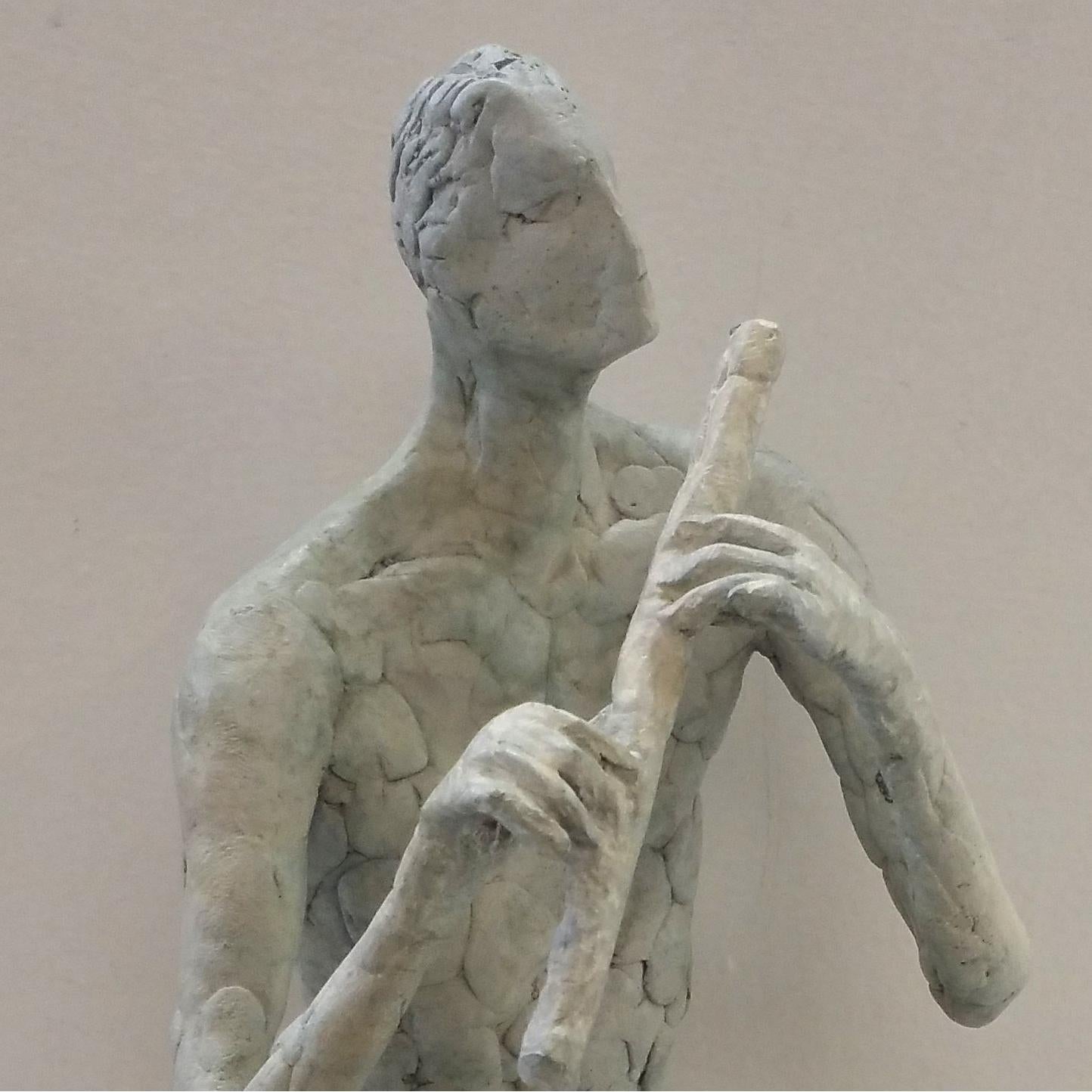 Flutes - Sculpture by Sukhdev Dail