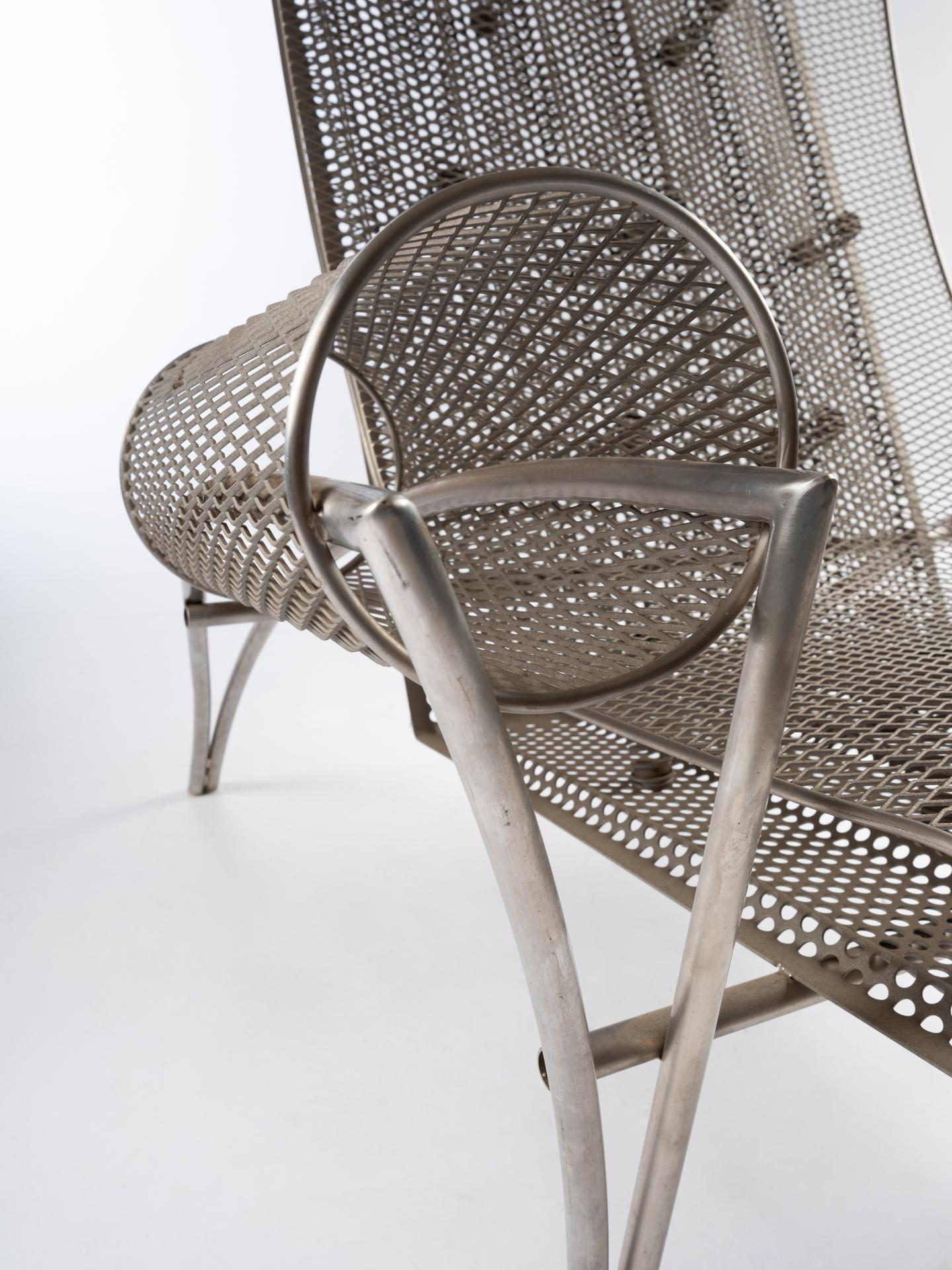 Metal Suki Chair by Architect Toyo Ito for Driade, 1987 For Sale