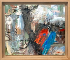 "Mohm - Celebration of Art" Colorful Mixed Media Abstract Expressionist Painting