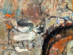 "Nature and Human Relation-ships" Mixed Media Abstract Expressionist Painting