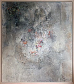 "Naturaleza y Relaciones Humanas - Abrazo 3 -" Pintura Abstracta en Técnica Mixta