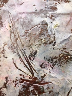 "Nature and Humans Relationships –Embrace– 30F" Abstract Expressionist Painting