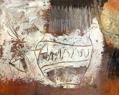 "Beziehungen zwischen Natur und Mensch -Embrace- 30F" Abstraktes expressionistisches Gemälde