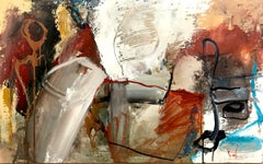 "Ungegenständliche Komposition - 50M" Bunt gemischte Medien Abstrakter Expressionist