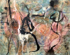 "The Whale Song" Mixed Media Abstract Expressionist on Canvas Painting