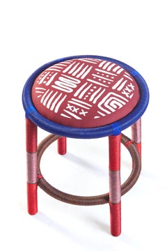 Sukpha, Rattan Stool 'Red'