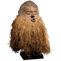 Antique Suku Helmet Mask, Tribal Art