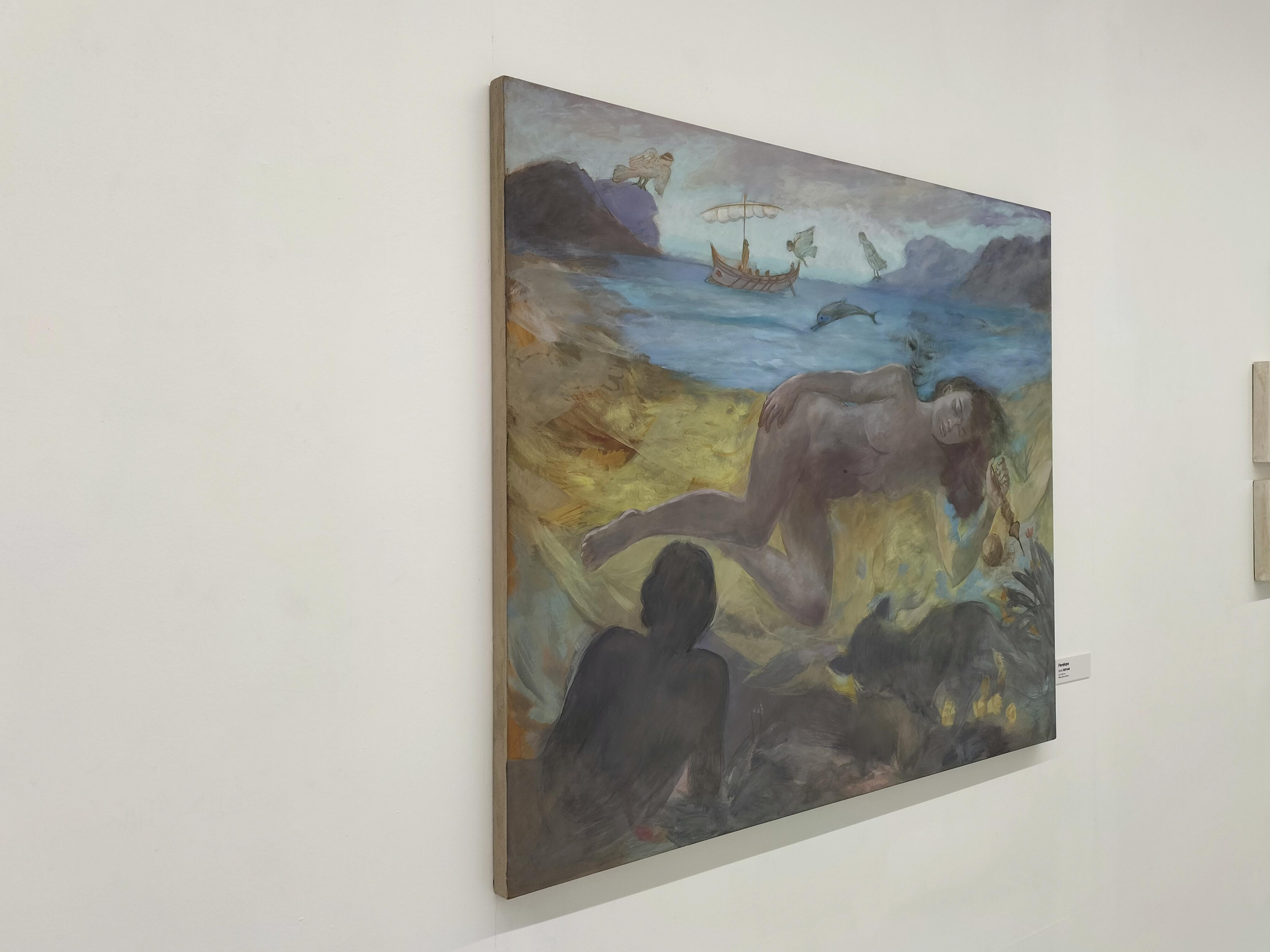 Penelope Mythologische Zeitgenössische Symbolische Nackte Weibliche Figur Ölgemälde im Angebot 5