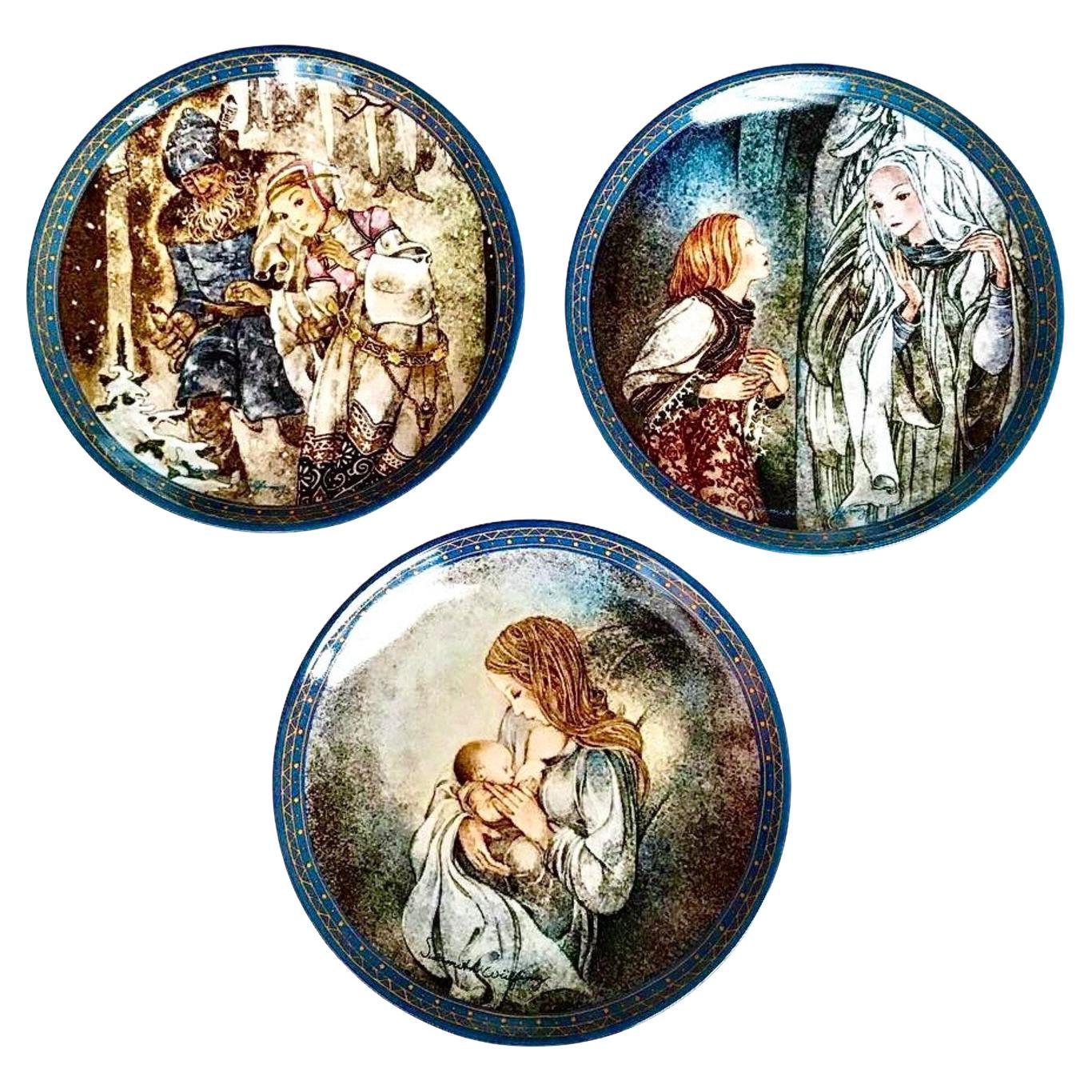 Sulamith: Love Songs Sulamith Wulfing Vintage Wall Plates Bradex For Sale