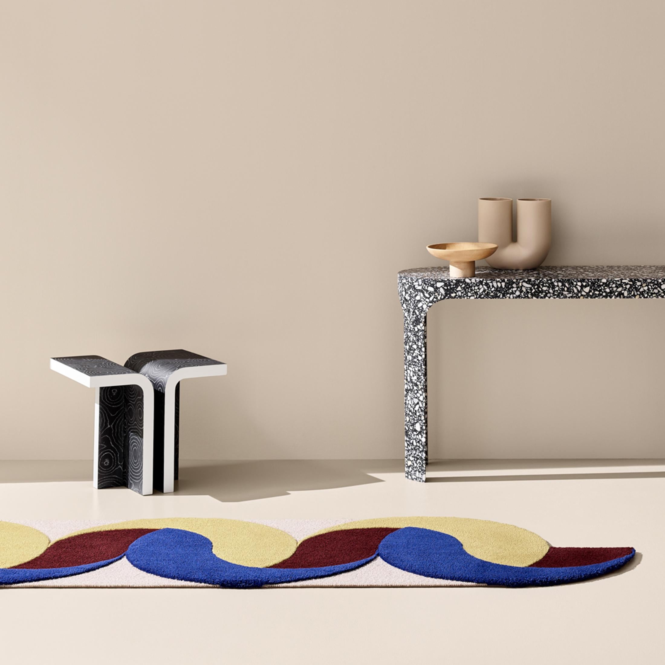 Sulblu Nesso Uno Runner Rug by Seraina Lareida In New Condition For Sale In Geneve, CH