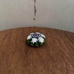 Fermacarte in solfuro con decorazione a stella - 20° secolo