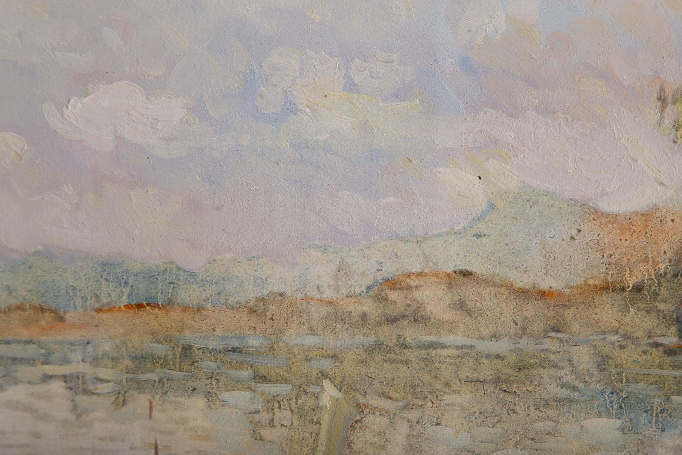 Suli Hu Olio originale impressionista su tela 