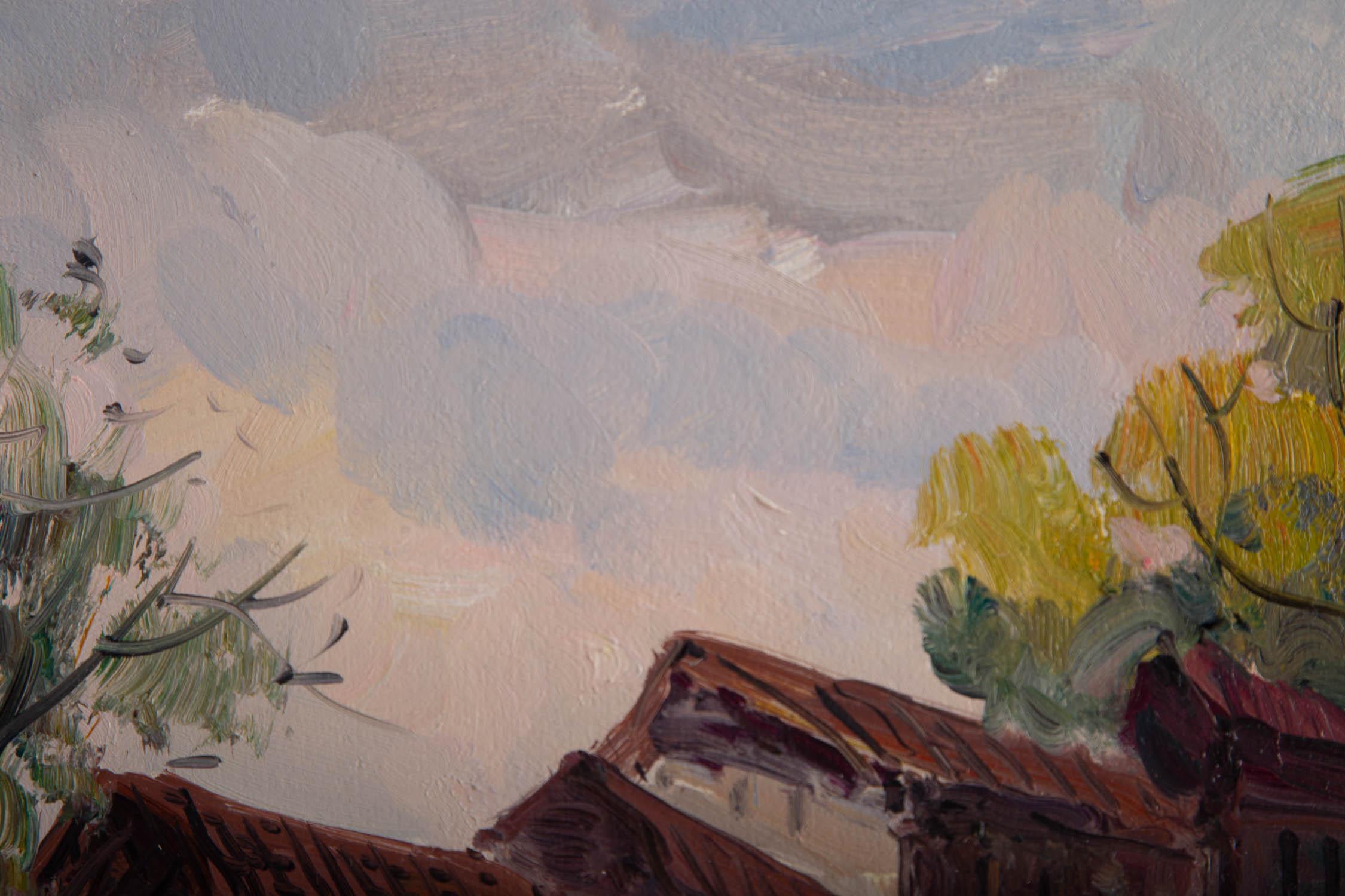 Suli Hu Pintura al óleo original impresionista 