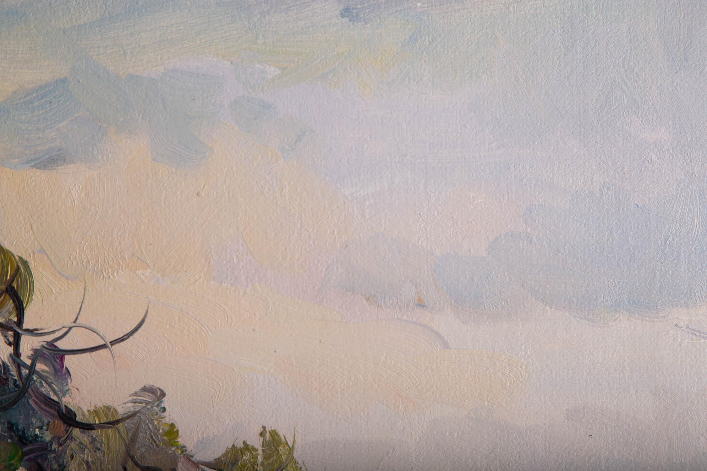 Suli Hu Pintura al óleo original impresionista 