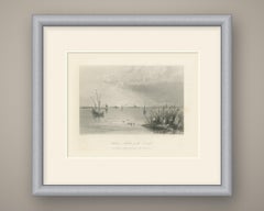 Sulina, Mouth of the Danube after W.H. Bartlett, Steel Engraving, circa 1844