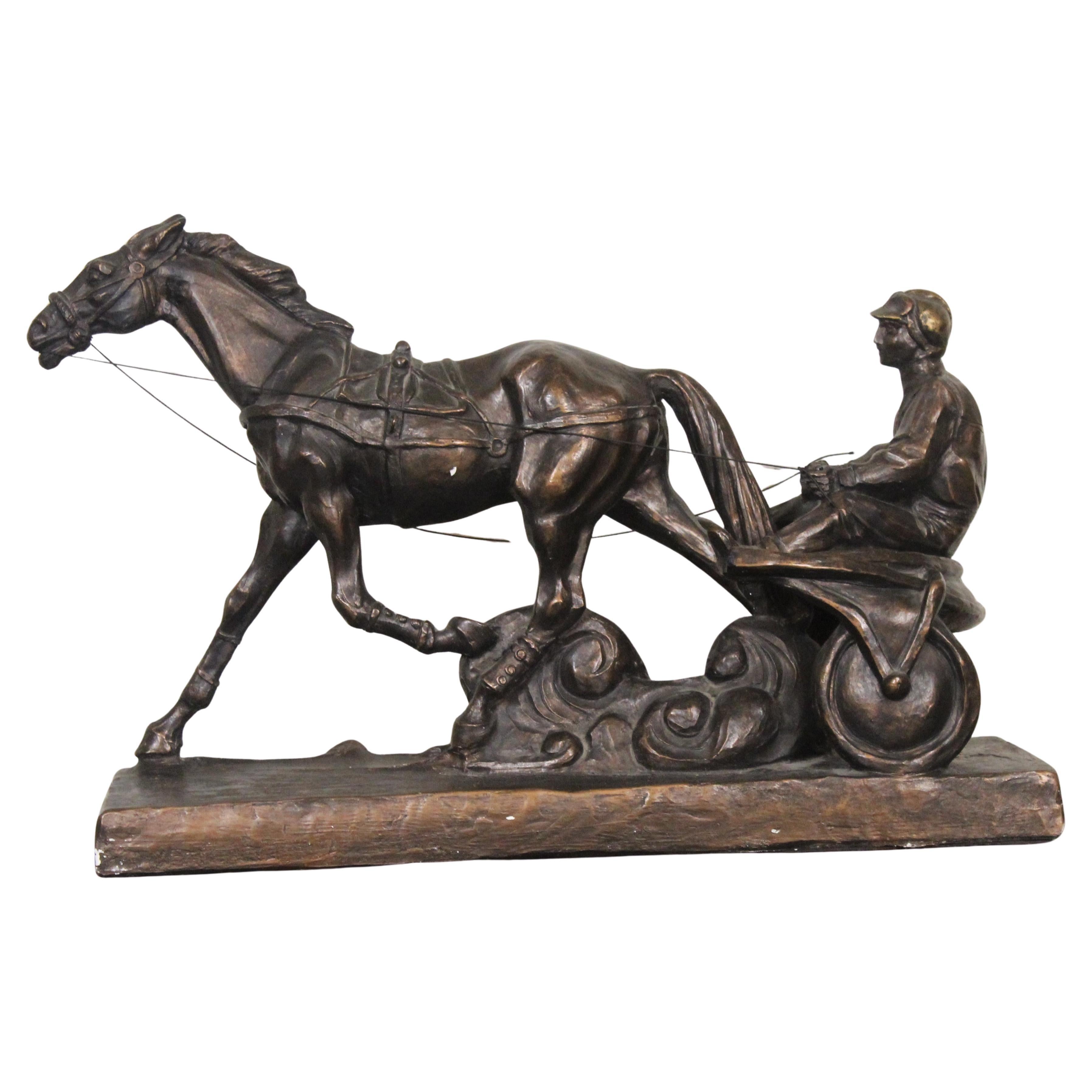 Statua di Sulky Harness Racing in vendita