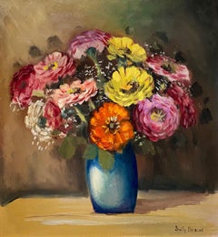 Bouquet de Sully Bersot - Huile sur toile 32x35 cm