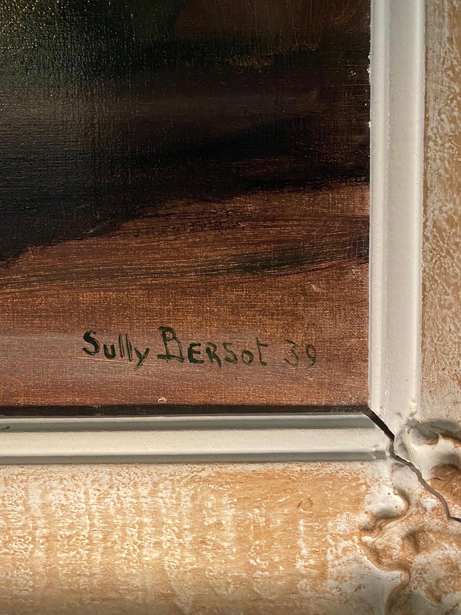 Rosenstrauß von Sully Bersot - Öl auf Leinwand 44x54 cm im Angebot 7