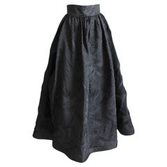 Sully Bonnelly Vintage 1990s Black Pleated Formal Skirt Size 8 USA