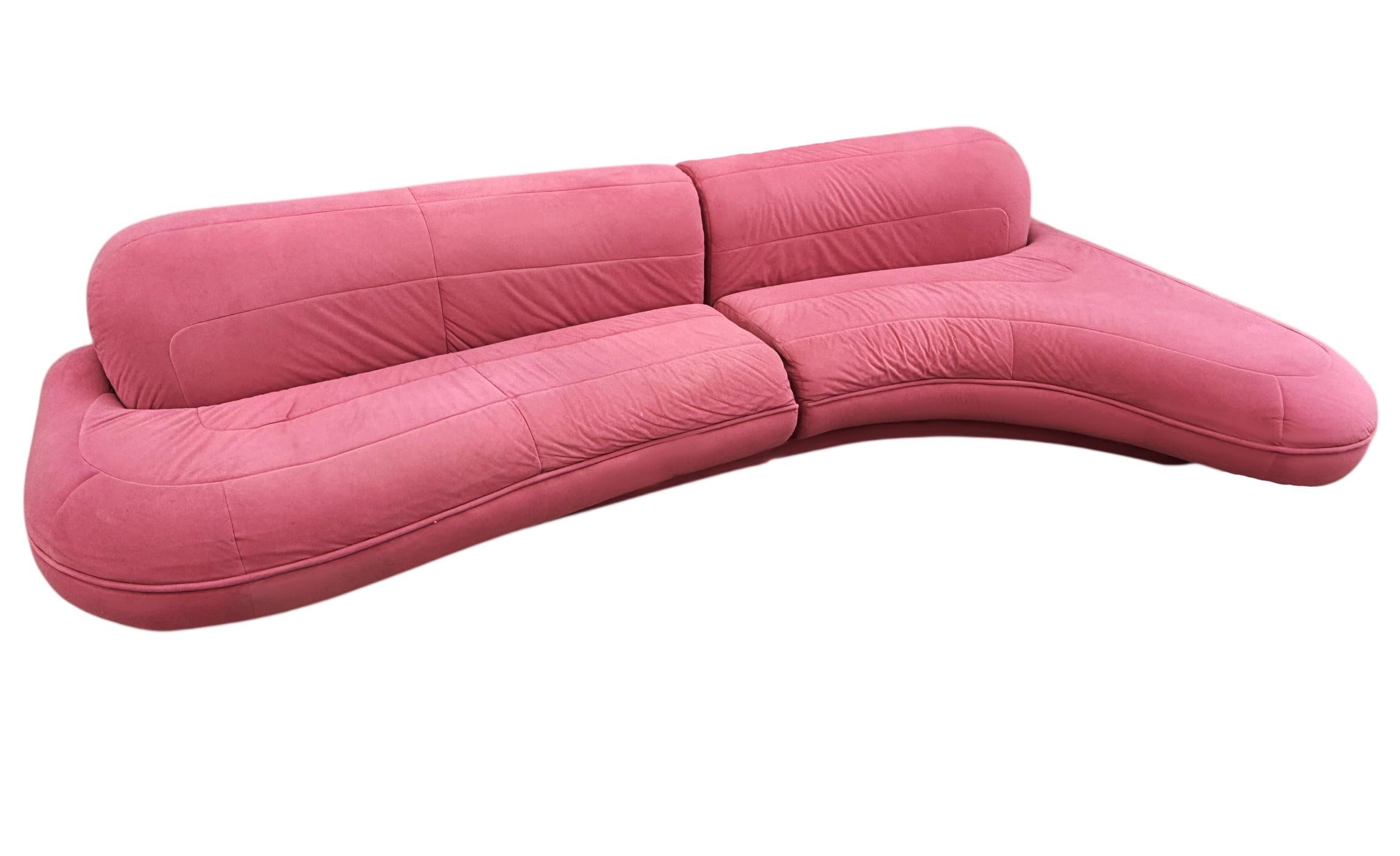 Sulptural Mid-Century Modern Curved Sectional Sofa by M Fillmore Harty, Preview Estadounidense en venta