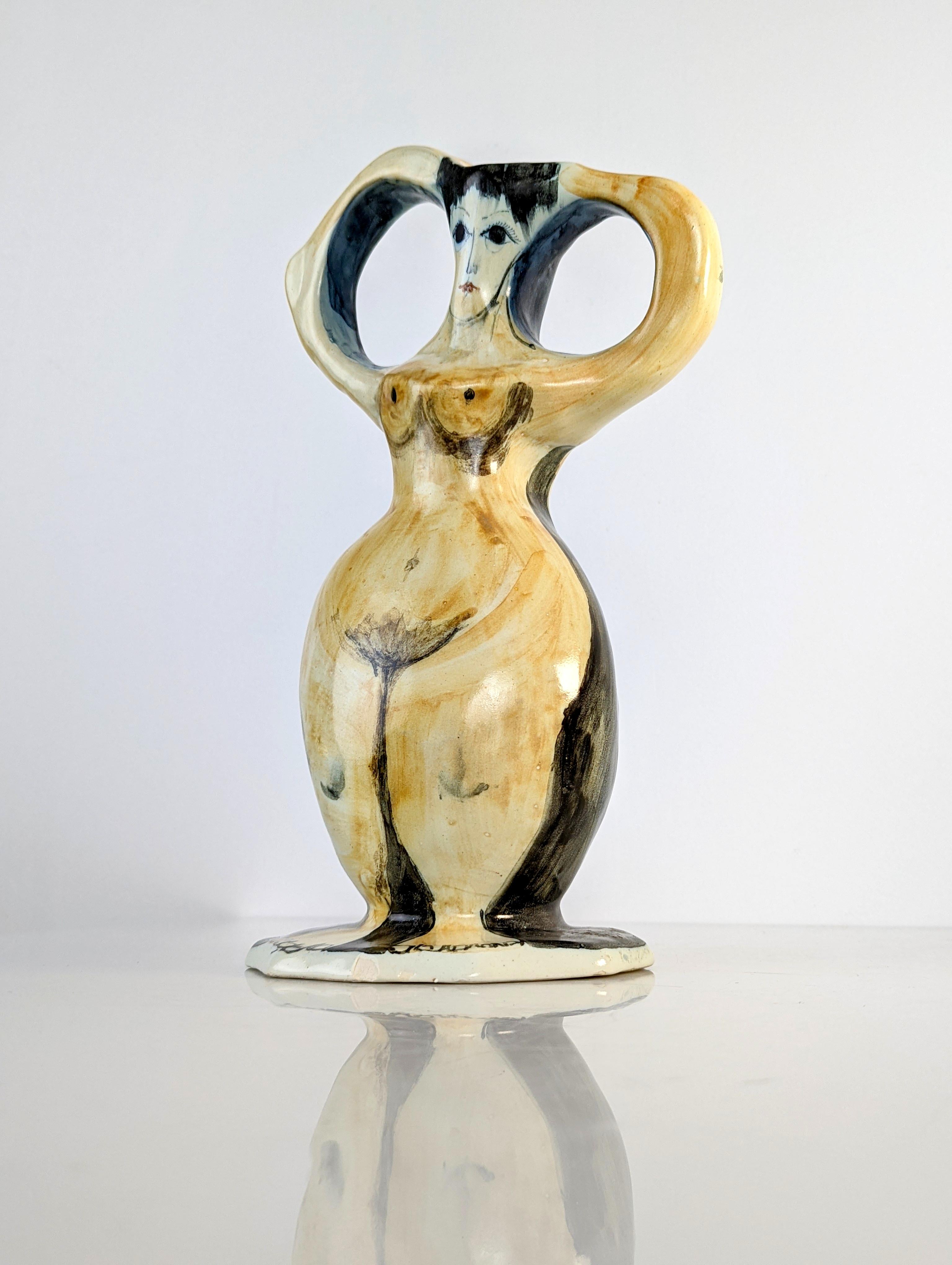 European Sulpture Vase in the Shape of a Woman For Sale