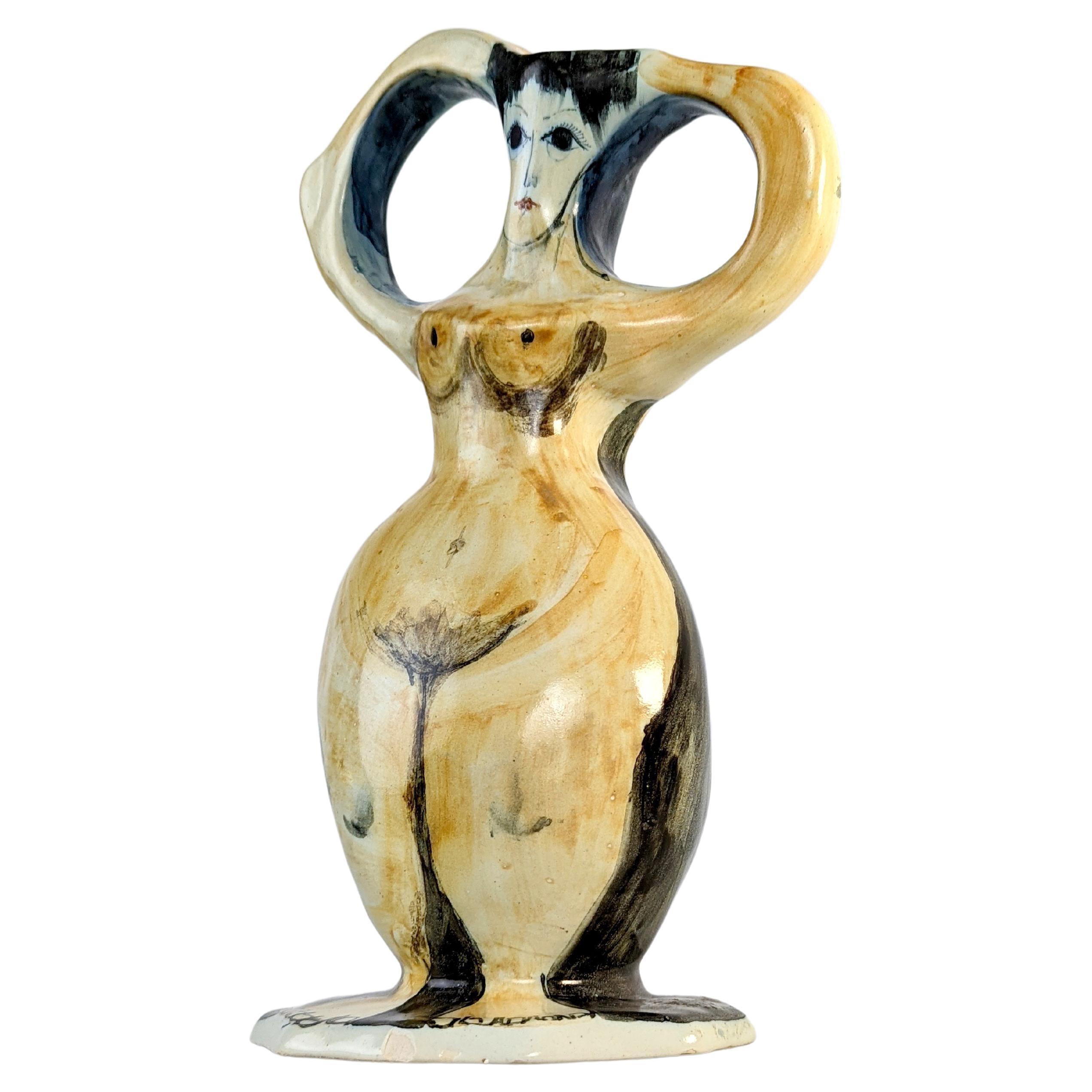 Sulpture Vase in the Shape of a Woman For Sale