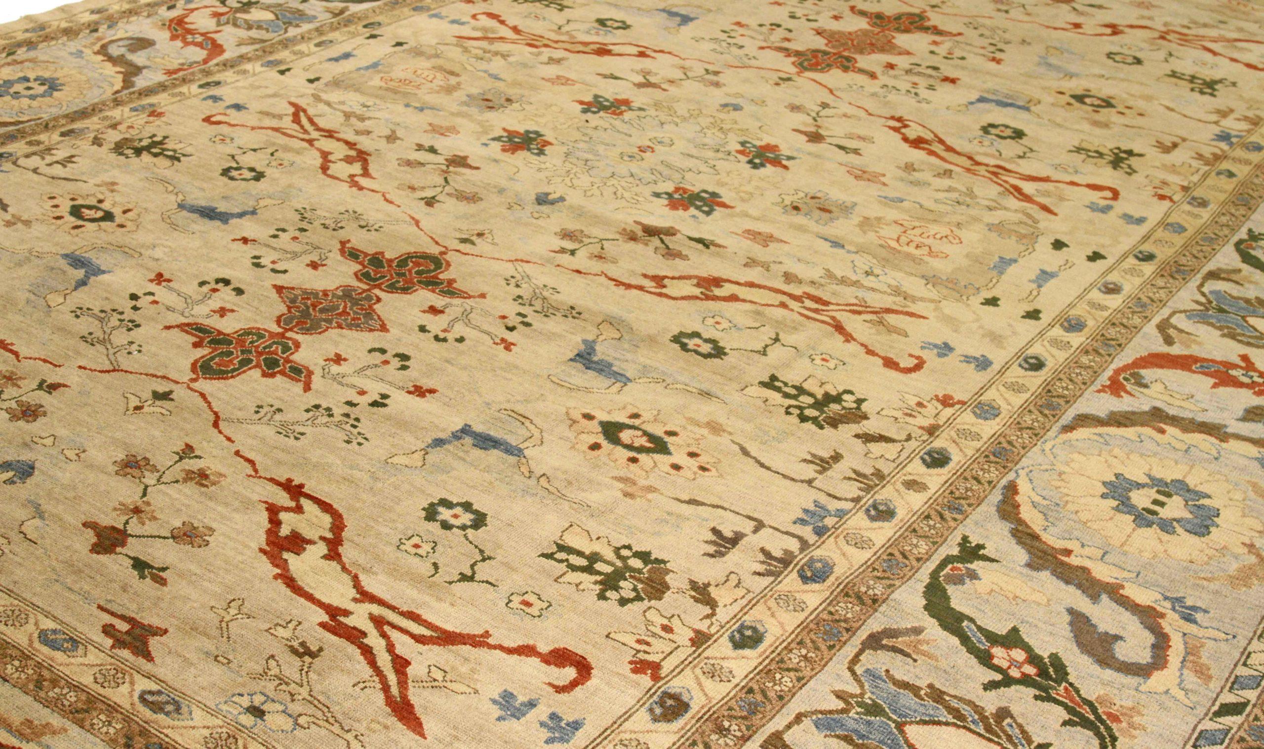 Sultanabad-Teppiche Circa 1990 - 52635 im Zustand „Hervorragend“ im Angebot in Dallas, TX