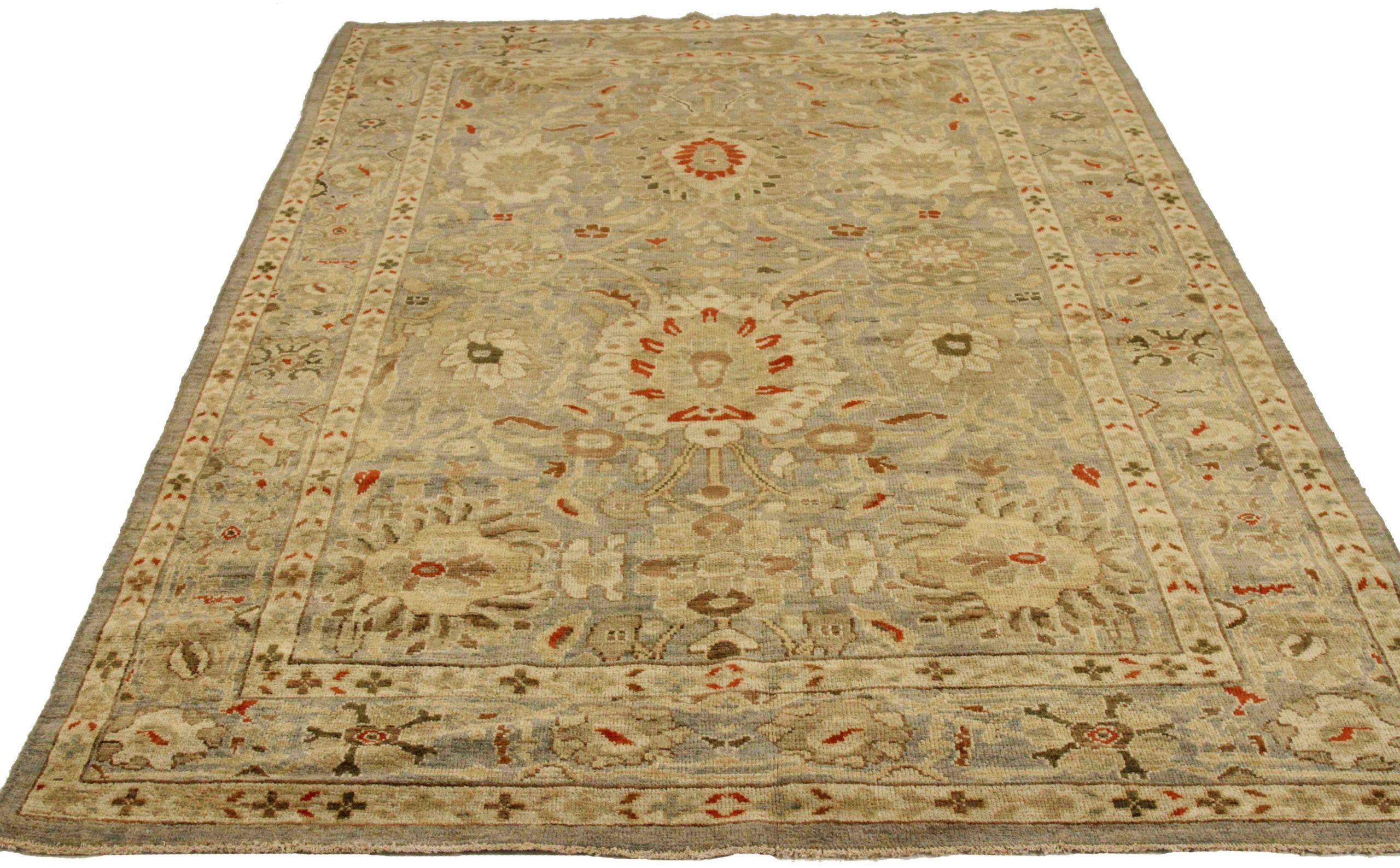 Scopri l'eleganza di questo Sultanabad Rugs unico nel suo genere, caratterizzato da tappeti d'area del 1990. Progettato con una meticolosa attenzione ai dettagli, questo design esclusivo è perfetto per valorizzare il tuo spazio.