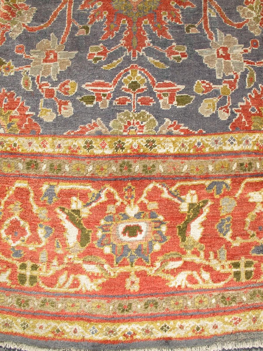 Hand-Woven Sultanabad Carpet