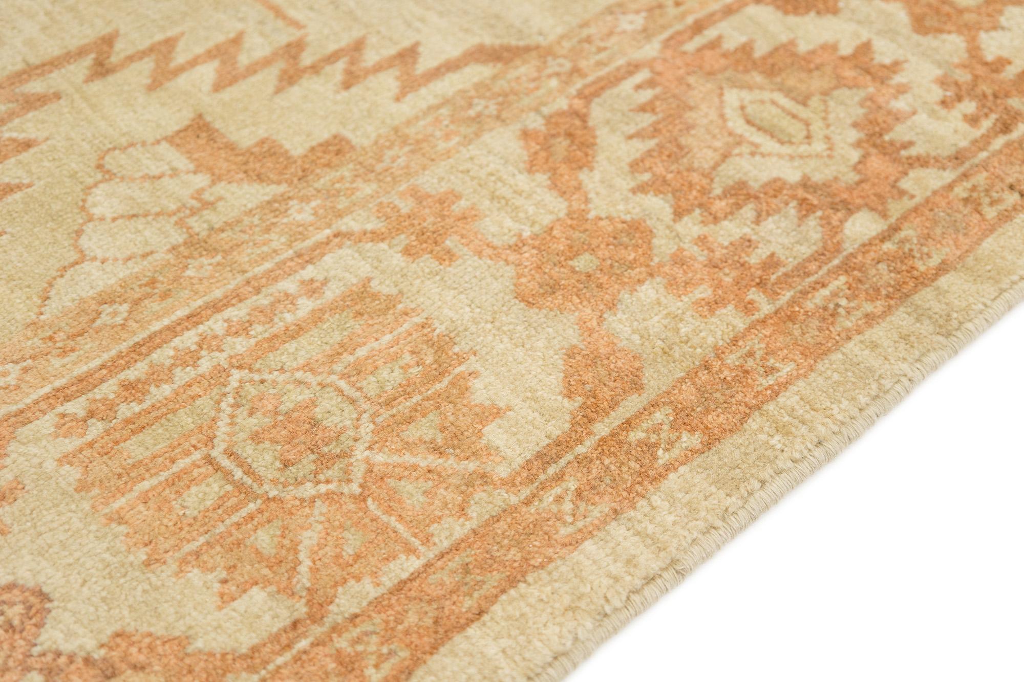 Sultanabad (Elfenbein, Beige, Terrakotta-Rot, 9'8