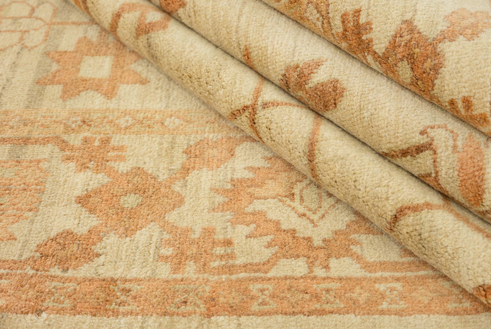 Sultanabad (Elfenbein, Beige, Terrakotta-Rot, 9'8